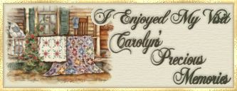 I Enjoyed My Visit - Carolyns Precious Memories